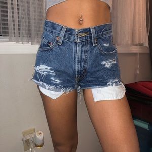 denim short shorts